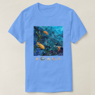 Camiseta naranja FISH BLUE OCEAN