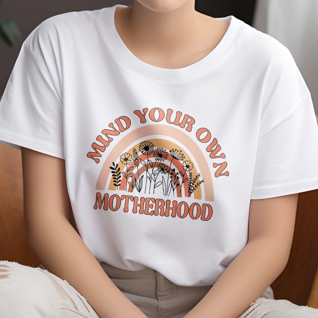 Camiseta Naranja floral y mente amarilla para su propia mad (Subido por el creador)