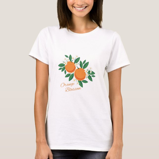 Camiseta Naranja floreciente (Anverso)