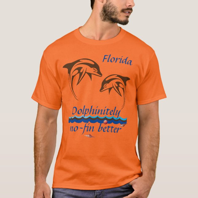 Camiseta Naranja Florida Dolphin (Anverso)