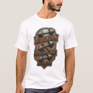 Camiseta Naranja Fresca DISCIPLINA DEDICACIÓN RESULTADOS