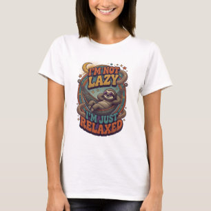 Camiseta Naranja Fresca NO SOY PEREZOSO SIMPLEMENTE ESTOY R