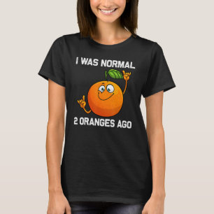 Camiseta Naranja Fría Para Hombres Mujeres Fruta Tropical C