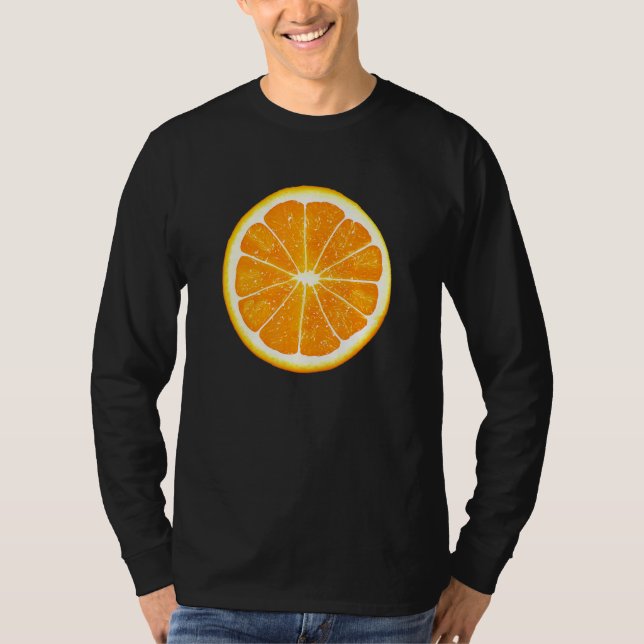 Camiseta Naranja Fruit Beach Vibes Sea Summer Sun Vacation  (Anverso)
