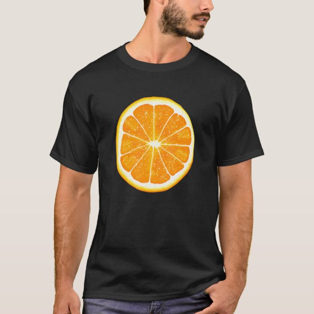 Camiseta Naranja Fruit Beach Vibes Sea Summer Sun Vacation  (Anverso)