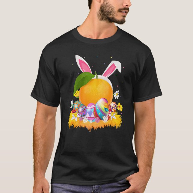 Camiseta Naranja Fruit Easter Egy Funny Naranja Easter Sund (Anverso)