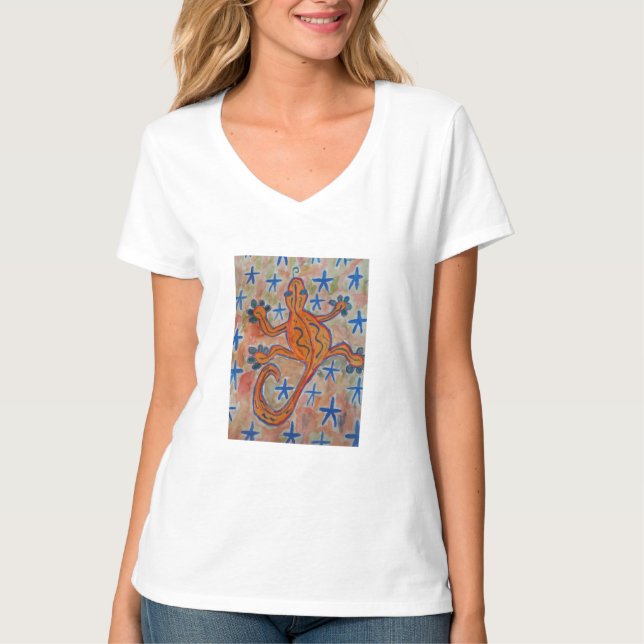 Camiseta Naranja Gecko (Anverso)