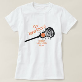Camiseta Naranja Go Team Lacrosse Mom