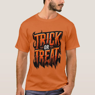 Camiseta Naranja Goteo TRUCO O TRATO Halloween