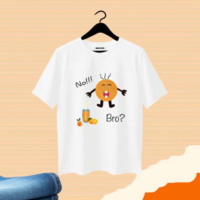 Camiseta Naranja gracioso (Subido por el creador)