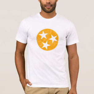 Camiseta Naranja grande del Grunge superior de Rocky del