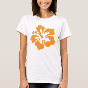 Camiseta Naranja Hibiscus