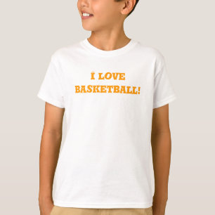Camiseta Naranja I Love Basketball
