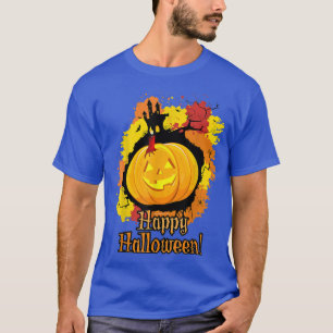 Camiseta Naranja JackOLantern Castle Happy Halloween