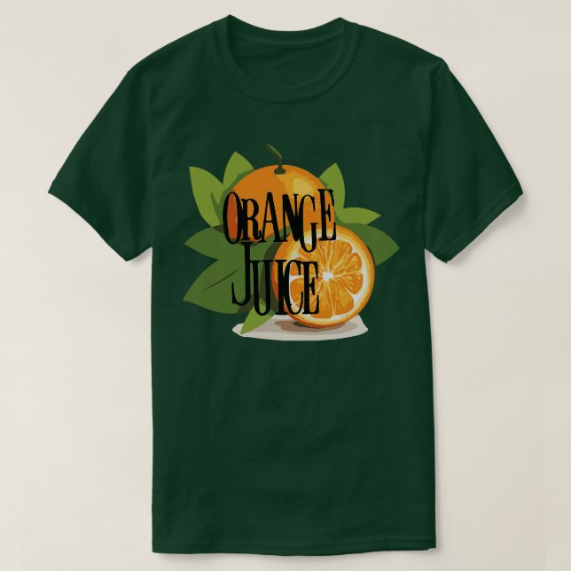 Camiseta Naranja Juice Jangle Fan Art (Diseño del anverso)