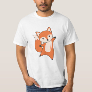 Camiseta Naranja Kawaii de Fox Forest Animal Foxes