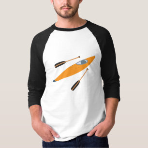 Camiseta Naranja Kayak con Oars