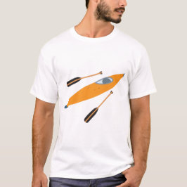 Camiseta Naranja Kayak con Oars