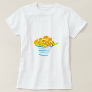 Camiseta Naranja kumquats acuarela