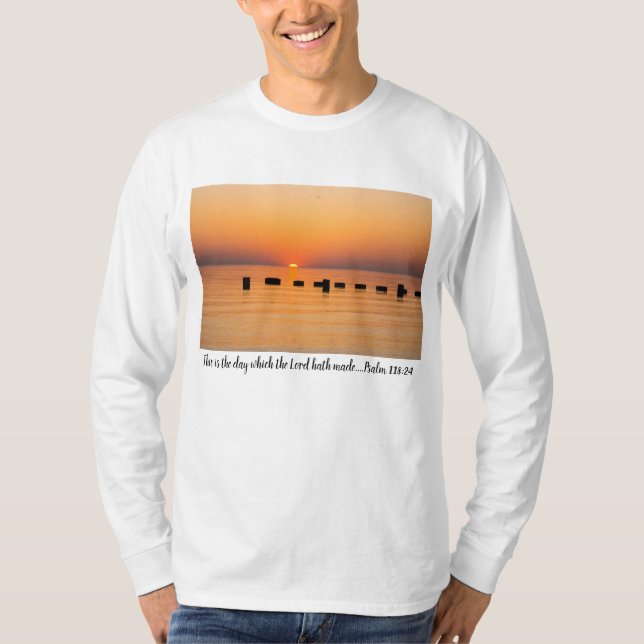 Camiseta Naranja Lake Sunrise (Anverso)