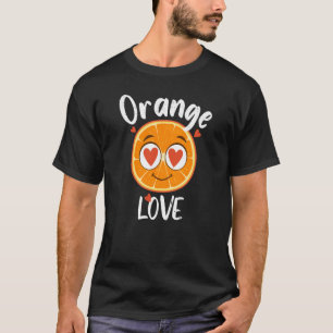 Camiseta Naranja lindo amor fruta sonriente Greengrocer