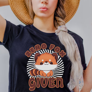 Camiseta Naranja lindo Fox graciosos zorros puntitos cero F