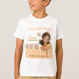 Camiseta Naranja Little Princess Ball