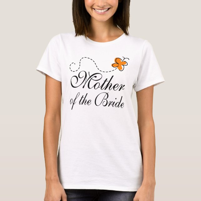 Camiseta Naranja Madre De La Novia (Anverso)