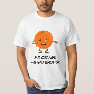 Camiseta Naranja: Mala banda de fruta con lema de Personali