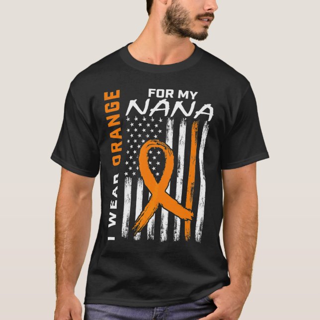 Camiseta Naranja MS Nana Conciencia de Esclerosis Múltiple  (Anverso)