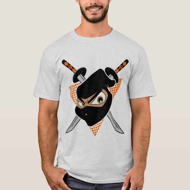 Camiseta Naranja Ninja Poderoso (Anverso)