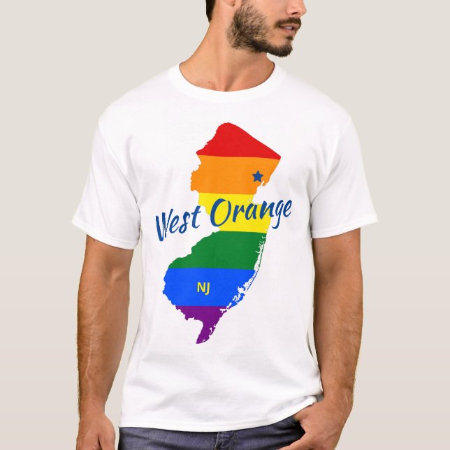 Camiseta Naranja occidental NJ Gay (Anverso)