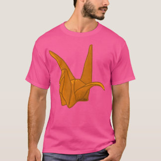 Camiseta Naranja Origami Crane