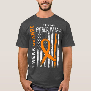 Camiseta Naranja Padre En La Ley Múltiple Conciencia Sobre