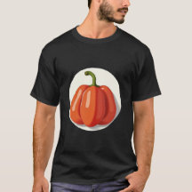 Naranja Paprika Fruta en un fondo de un círculo bl