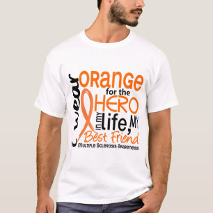 Camiseta Naranja para el ms del mejor amigo del héroe 2