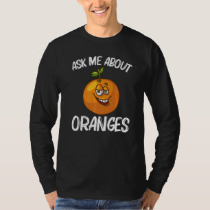 Camiseta Naranja para hombres y mujeres cítrico mandarina