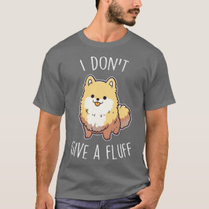Camiseta Naranja Perro Pomerania No le doy vueltas