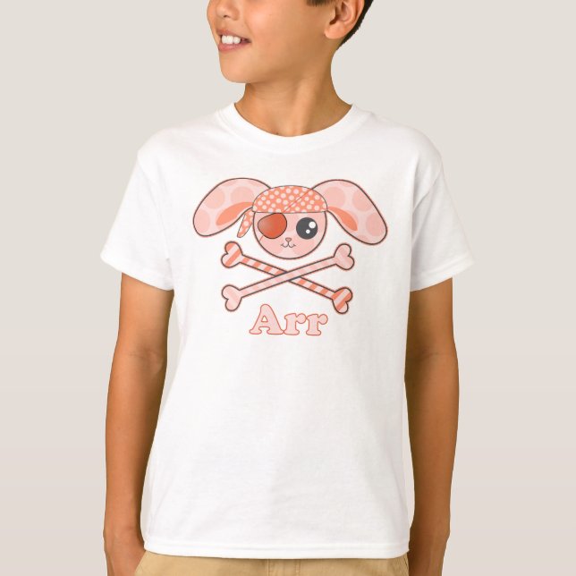 Camiseta Naranja Pirata Bunny Arr (Anverso)
