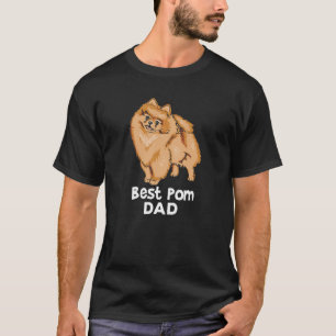 Camiseta Naranja Pomerania Mejor Pom Dad