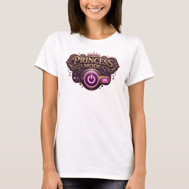 Camiseta Naranja PRINCESS MODE Statement (Anverso)