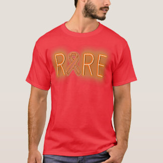 Camiseta Naranja RARE Cinta de sensibilización sobre la neó