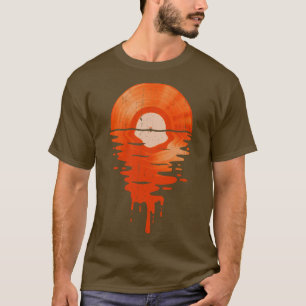 Camiseta Naranja retro vintage de Guay Music Vinyl Record