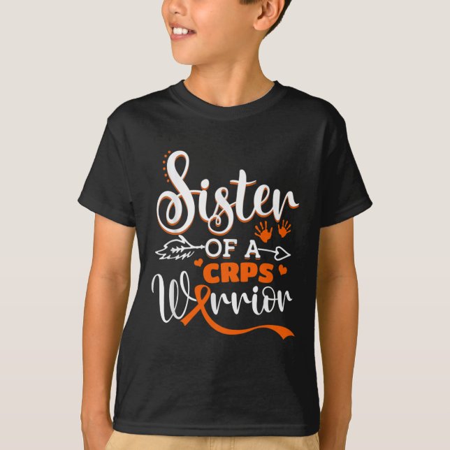Camiseta Naranja Ri, Hermana De Un Guerrero Del Mes De Conc (Anverso)