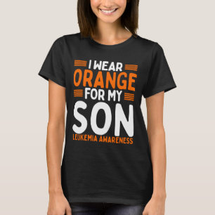 Camiseta Naranja Ribbon Hijo de Conciencia sobre Leucemia I