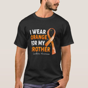Camiseta Naranja Ribbon I Usa Naranja Para La Leucemia Herm