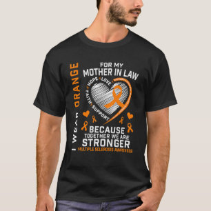 Camiseta Naranja Ribbon MS Madre En Derecho Esclerosis Múlt