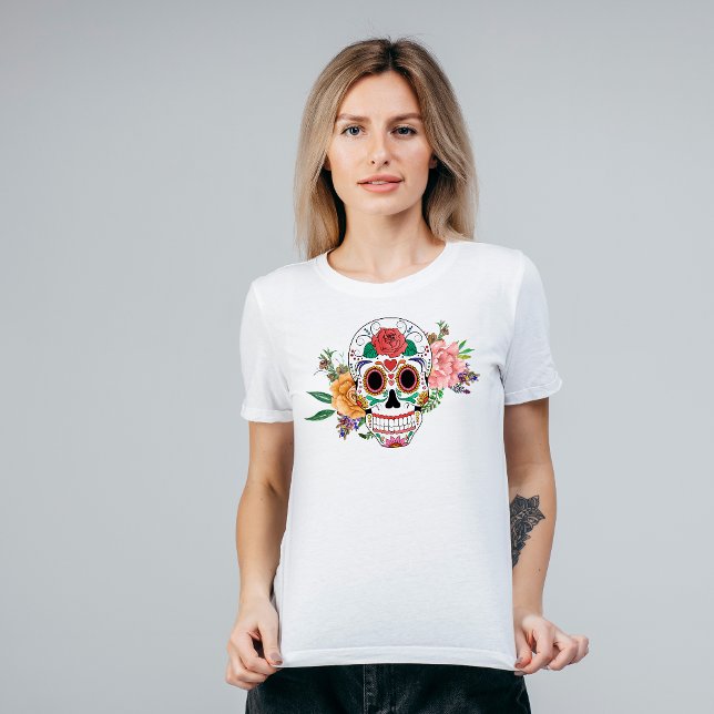 Camiseta Naranja Rosa Floral de azúcar (Subido por el creador)