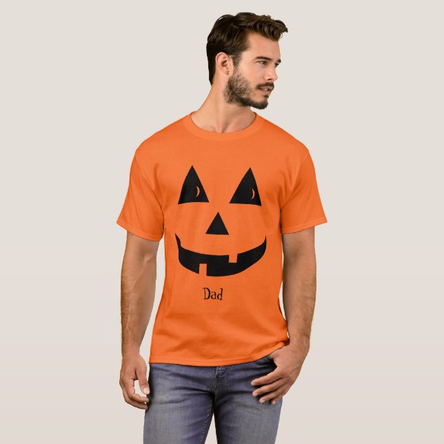 Camiseta Naranja simple de Halloween Jack O Lantern Funny (Anverso completo)