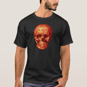 Camiseta Naranja Skull